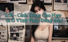 123b cách dùng cho người ở Vĩnh Phúc đứng đầu