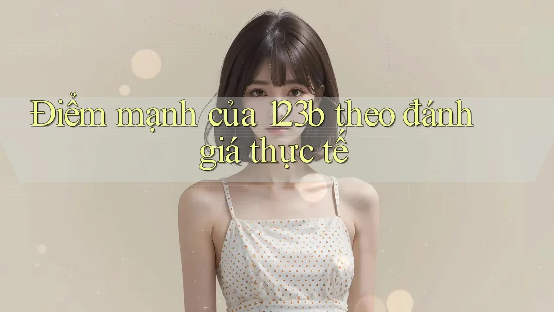 Điểm mạnh của 123b theo đánh giá thực tế Điểm mạnh của 123b theo đánh giá thực tế