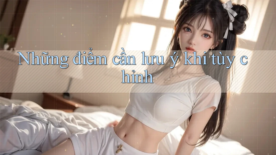 Những điểm cần lưu ý khi tùy chỉnh Những điểm cần lưu ý khi tùy chỉnh