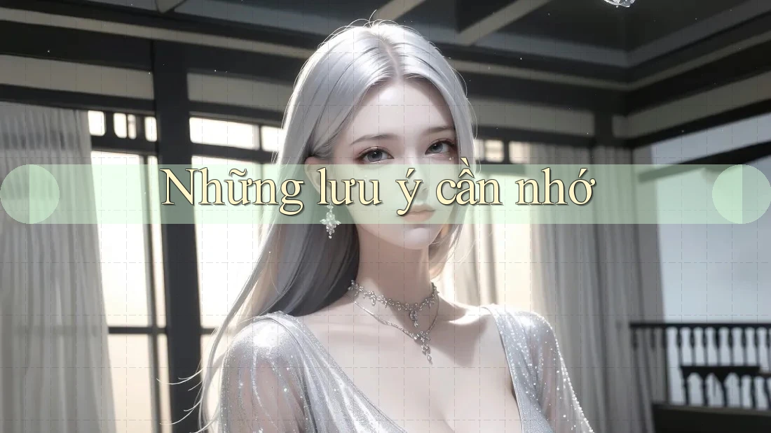 Những lưu ý cần nhớ Những lưu ý cần nhớ