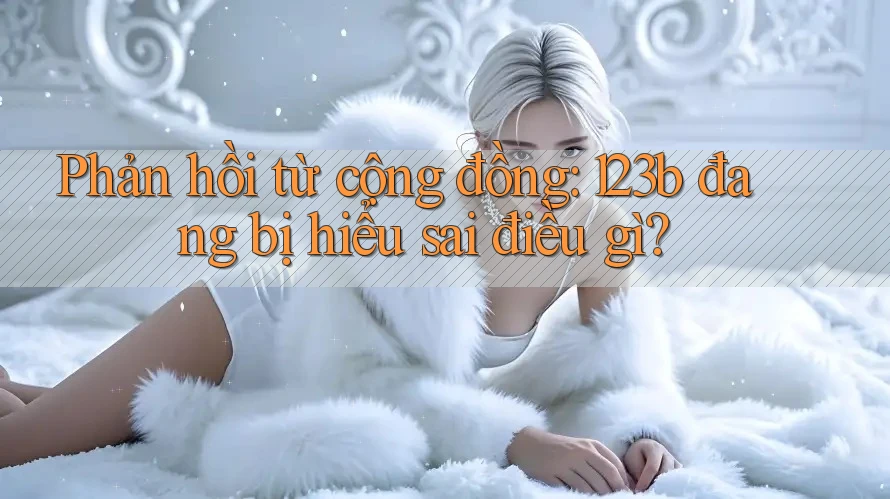 Phản hồi từ cộng đồng: 123b đang bị hiểu sai điều gì? Phản hồi từ cộng đồng: 123b đang bị hiểu sai điều gì?