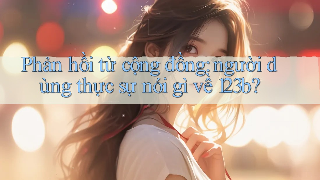 Phản hồi từ cộng đồng: người dùng thực sự nói gì về 123b? Phản hồi từ cộng đồng: người dùng thực sự nói gì về 123b?