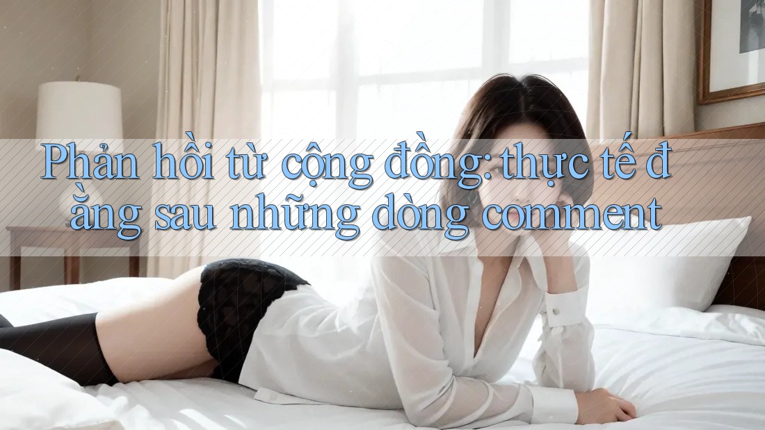 Phản hồi từ cộng đồng: thực tế đằng sau những dòng comment Phản hồi từ cộng đồng: thực tế đằng sau những dòng comment