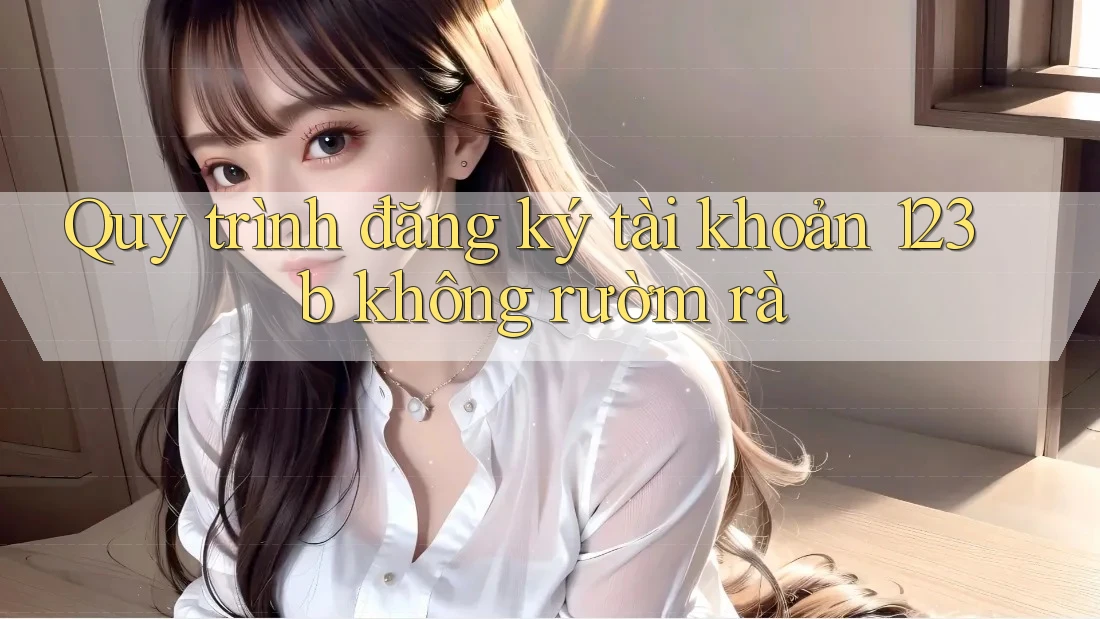 Quy trình đăng ký tài khoản 123b không rườm rà Quy trình đăng ký tài khoản 123b không rườm rà