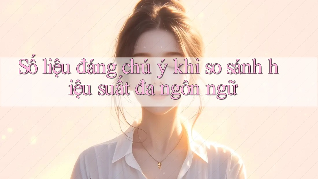 Số liệu đáng chú ý khi so sánh hiệu suất đa ngôn ngữ Số liệu đáng chú ý khi so sánh hiệu suất đa ngôn ngữ