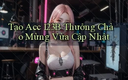 tạo acc 123b thưởng chào mừng vừa cập nhật