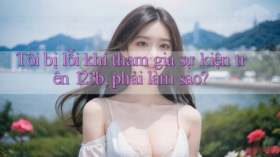 Tôi bị lỗi khi tham gia sự kiện trên 123b, phải làm sao? Tôi bị lỗi khi tham gia sự kiện trên 123b, phải làm sao?