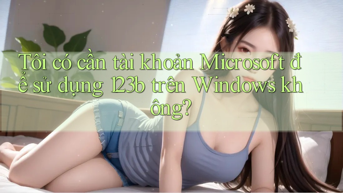 Tôi có cần tài khoản Microsoft để sử dụng 123b trên Windows không? Tôi có cần tài khoản Microsoft để sử dụng 123b trên Windows không?